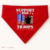 Red Friday Support Our Troops USA-Made Doggie Bandana thumb 0
