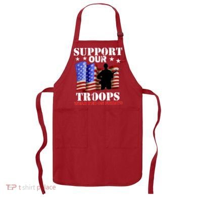 Red Friday Support Our Troops Apron
