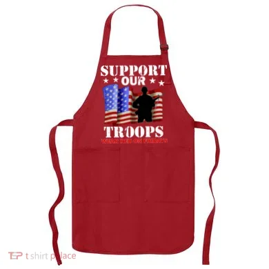Red Friday Support Our Troops Apron