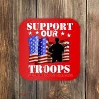 Red Friday Support Our Troops Coaster thumb 0