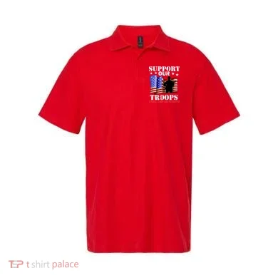 Red Friday Support Our Troops Polo