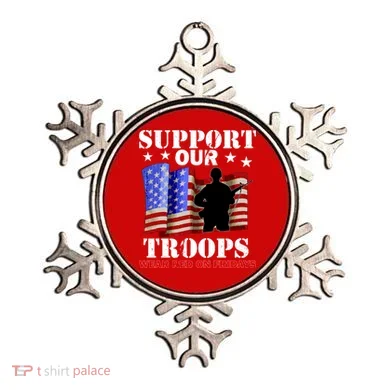 Red Friday Support Our Troops Ornament