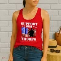 Red Friday Support Our Troops Women's Tank Top thumb 2