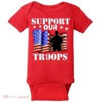 Red Friday Support Our Troops Baby Bodysuit thumb 0