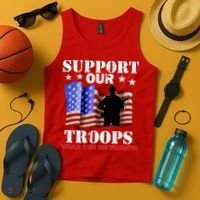 Red Friday Support Our Troops Tank Top thumb 4