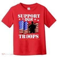 Red Friday Support Our Troops Toddler T-Shirt thumb 0