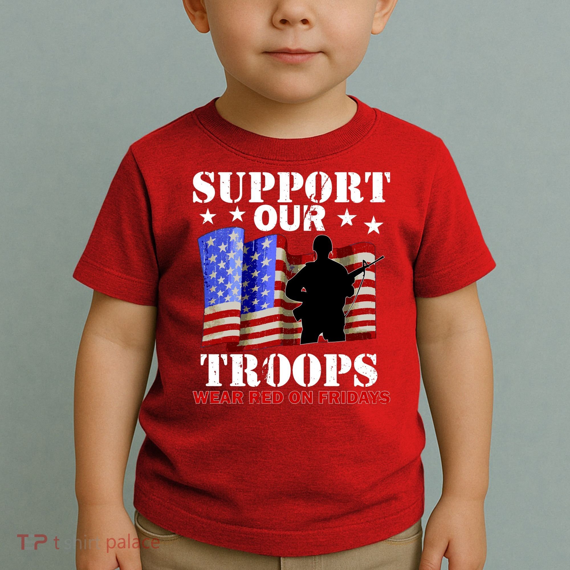 Red Friday Support Our Troops Toddler T-Shirt