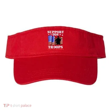 Red Friday Support Our Troops Visor
