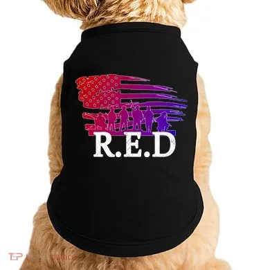 Red Friday Troopers Flag Doggie Tank