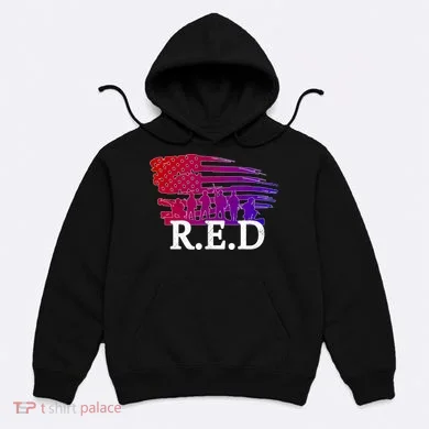Red Friday Troopers Flag Hoodie