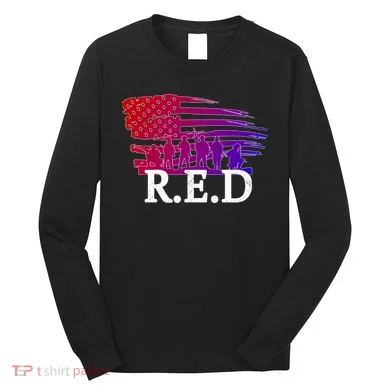 Red Friday Troopers Flag Long Sleeve Shirt
