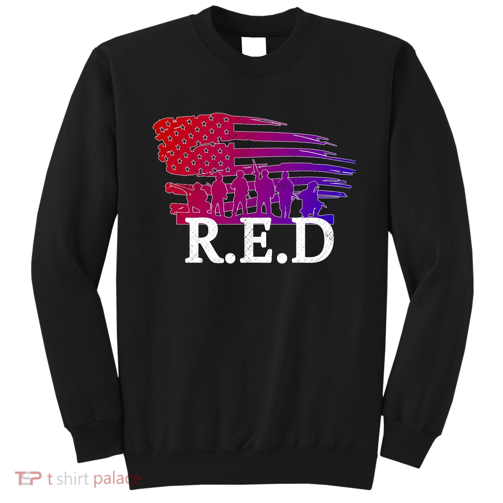 Red Friday Troopers Flag Sweatshirt