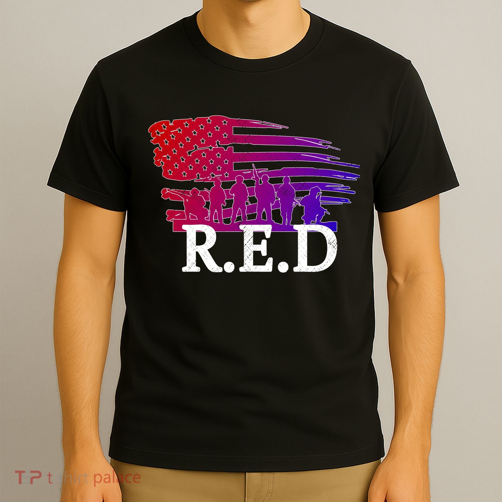 Red Friday Troopers Flag T-Shirt
