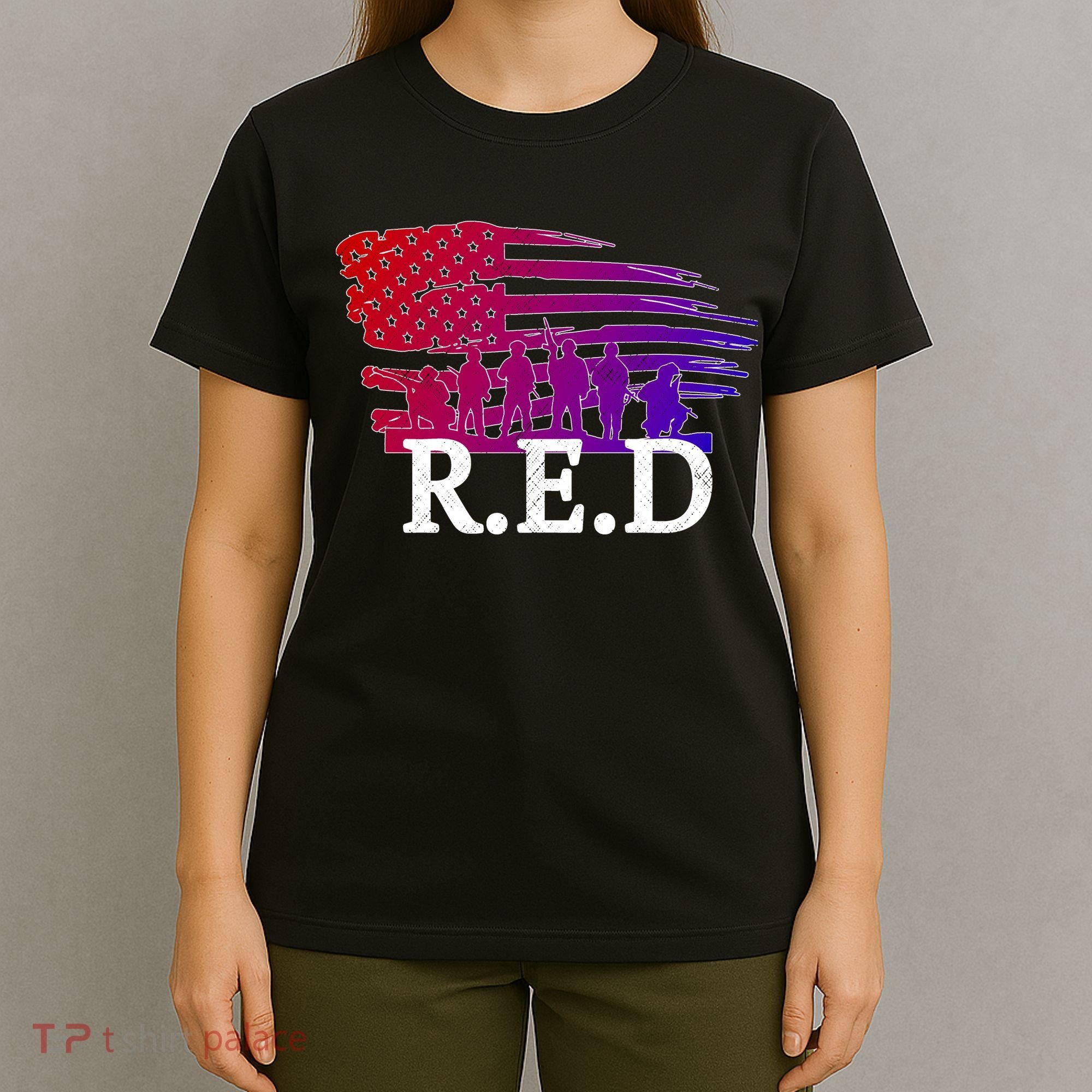 Red Friday Troopers Flag T-Shirt