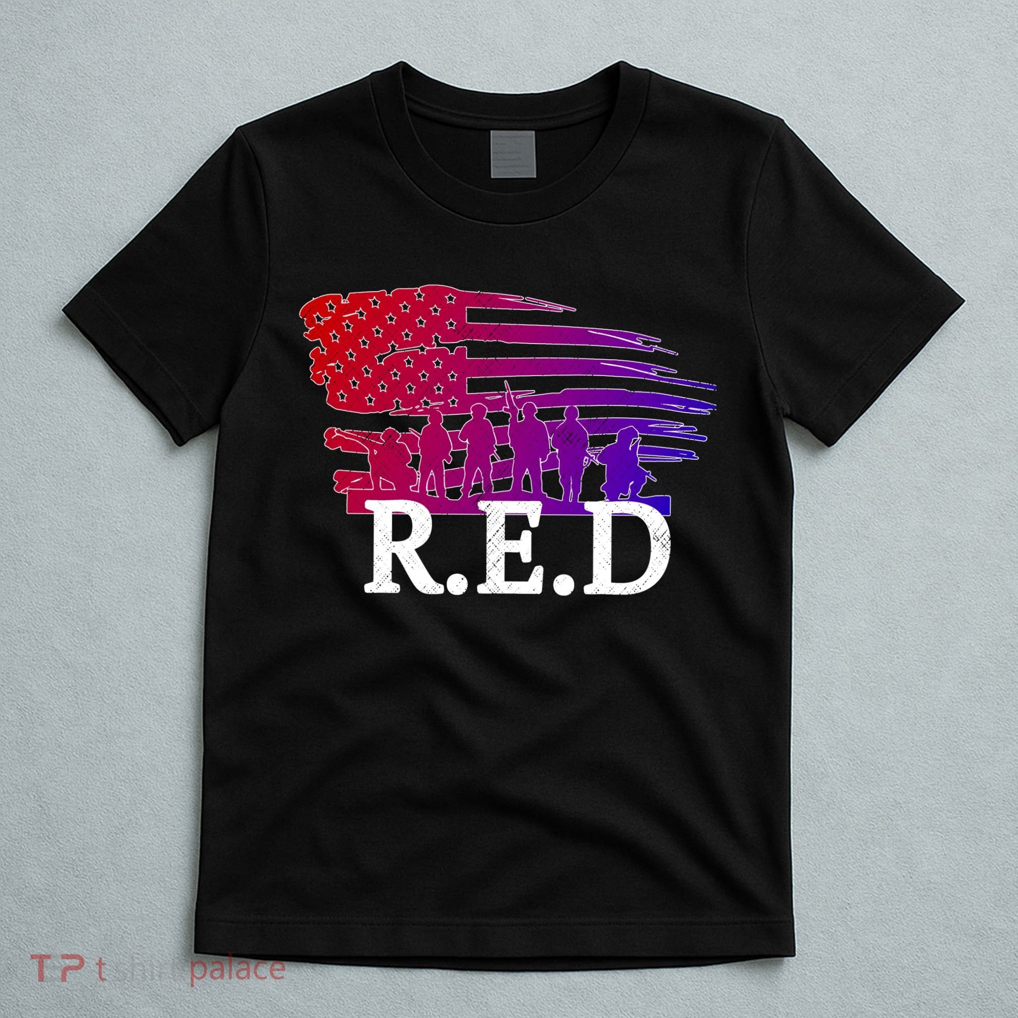 Red Friday Troopers Flag T-Shirt