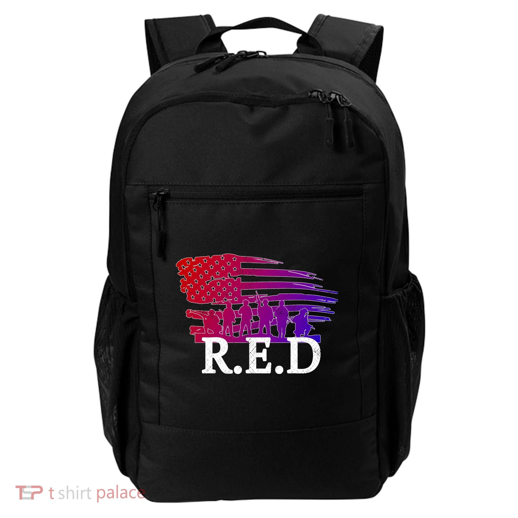 Red Friday Troopers Flag Backpack