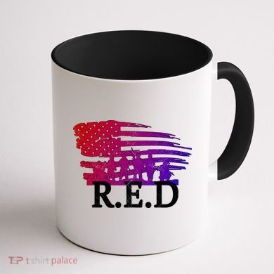 Red Friday Troopers Flag Coffee Mug back