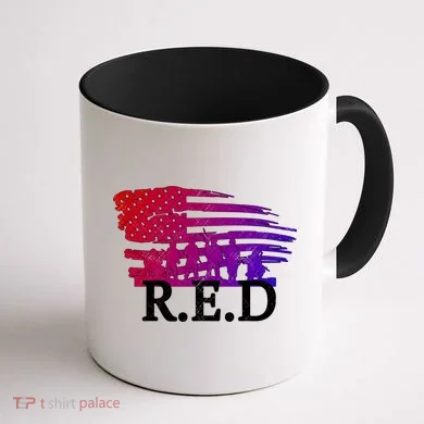 Red Friday Troopers Flag Coffee Mug back