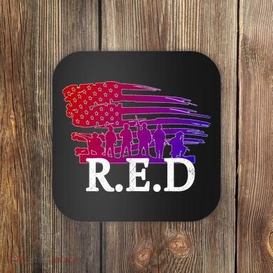 Red Friday Troopers Flag Coaster