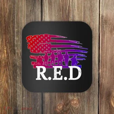 Red Friday Troopers Flag Coaster