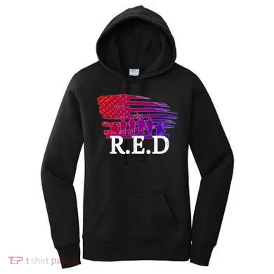 Red Friday Troopers Flag Women's Hoodie