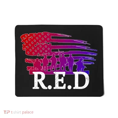 Red Friday Troopers Flag Mousepad