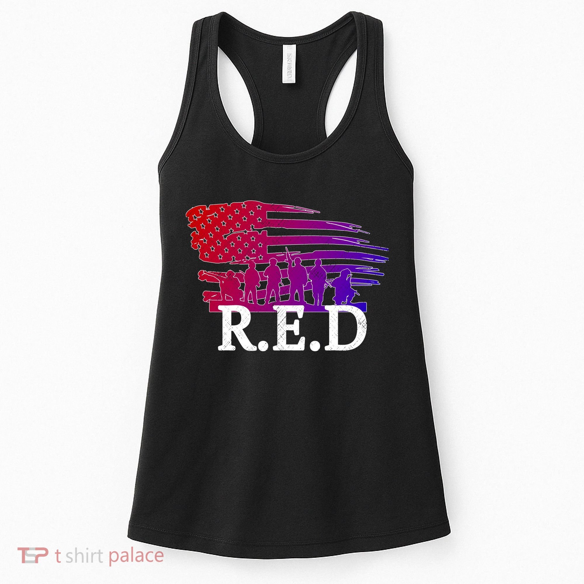 Red Friday Troopers Flag Women's Tank Top