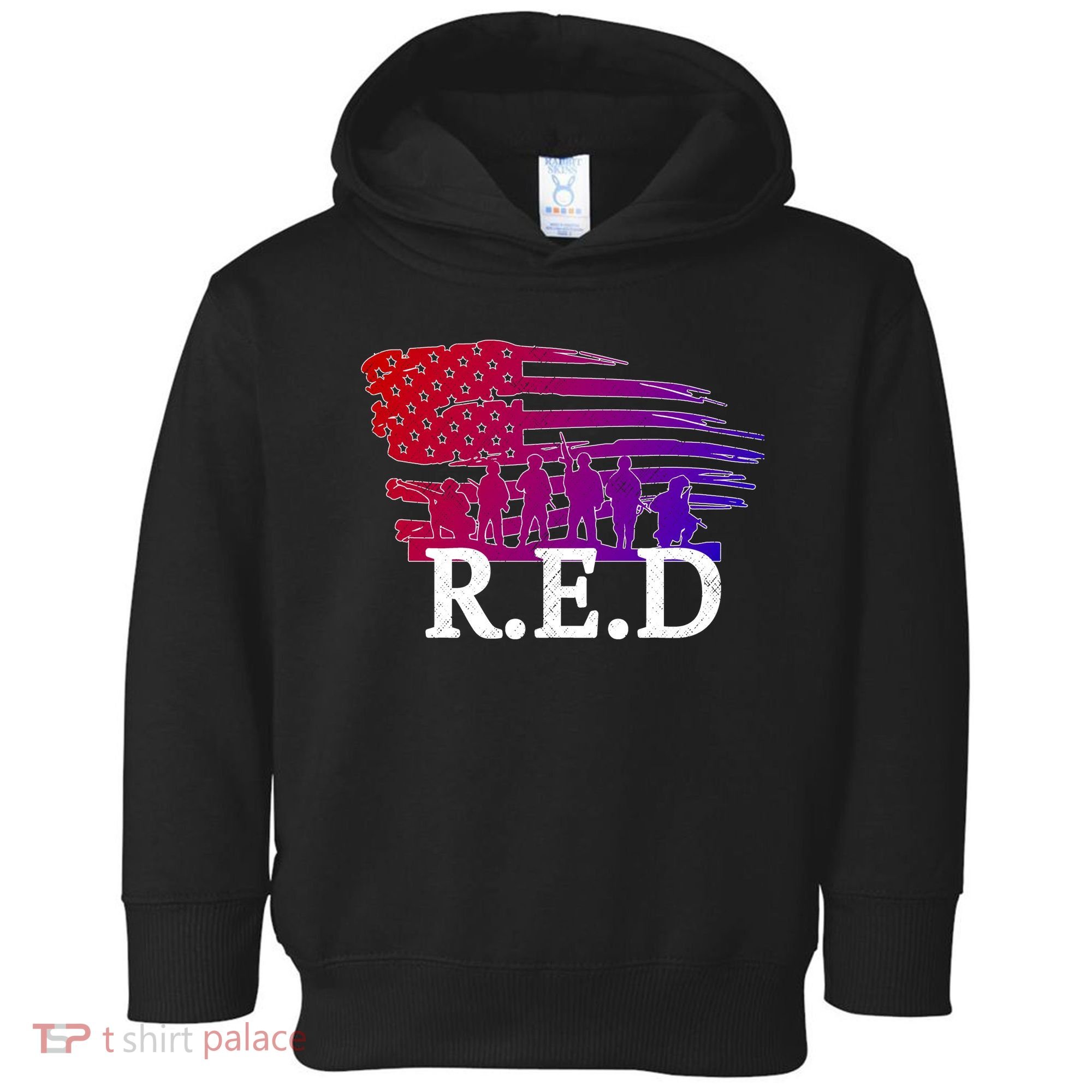 Red Friday Troopers Flag Toddler Hoodie