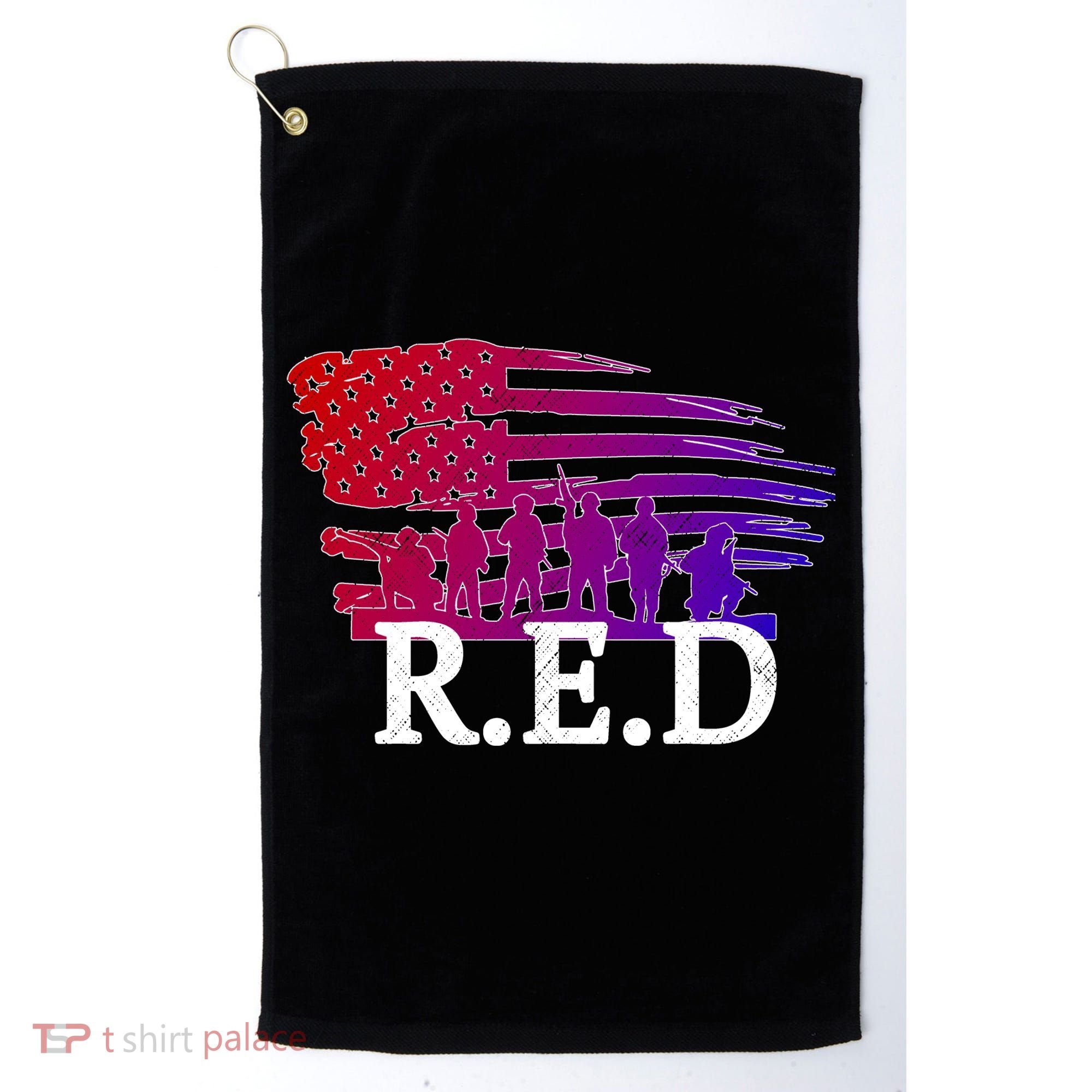 Red Friday Troopers Flag Golf Towel