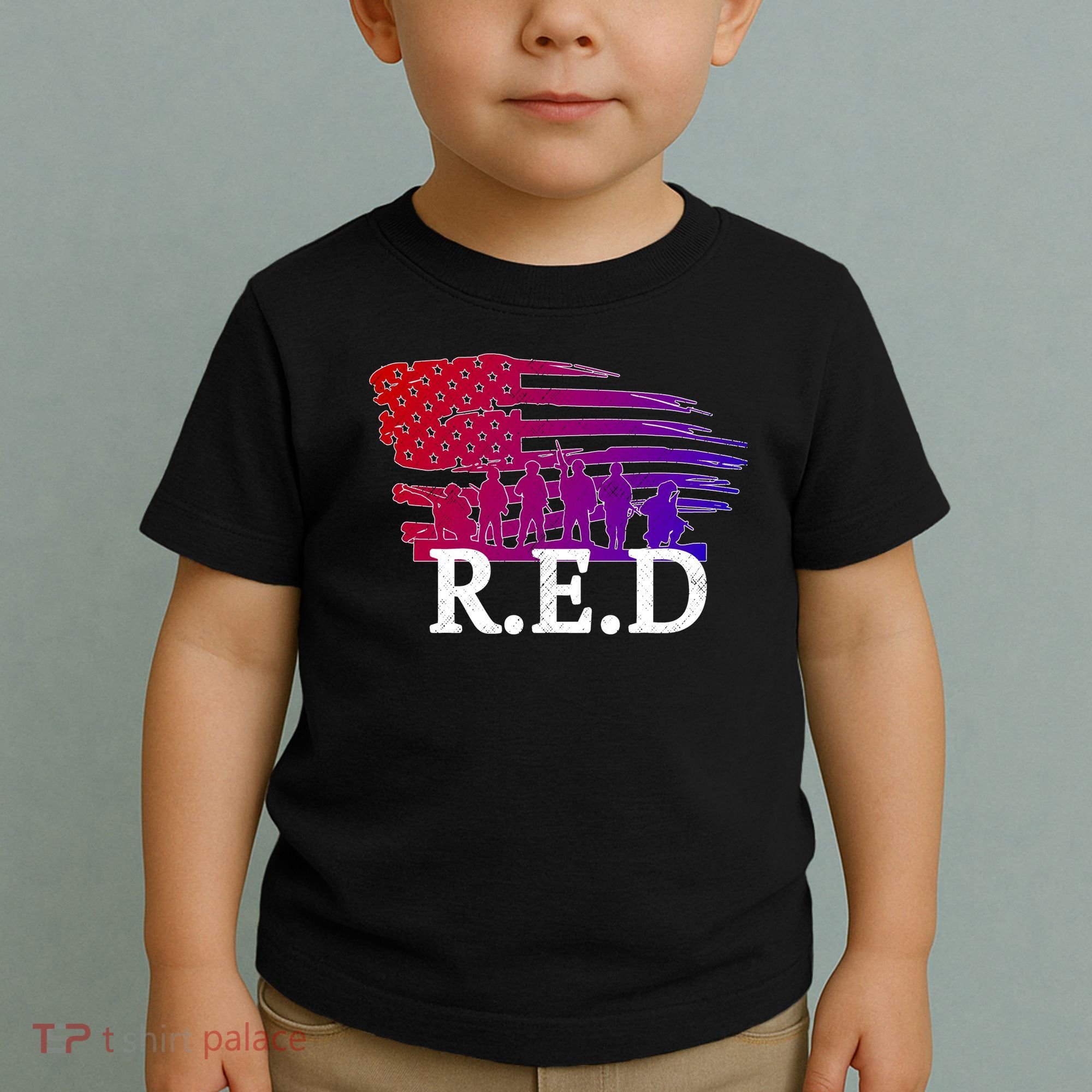 Red Friday Troopers Flag Toddler T-Shirt