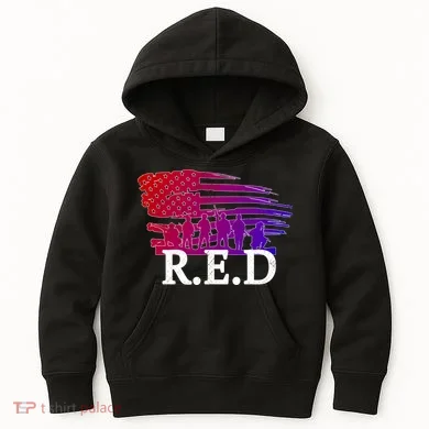 Red Friday Troopers Flag Kids Hoodie
