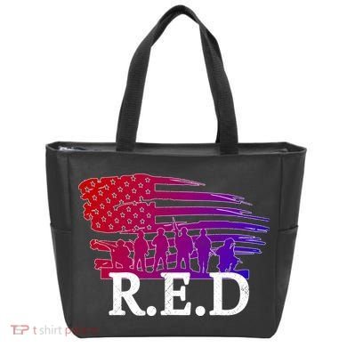 Red Friday Troopers Flag Tote Bag