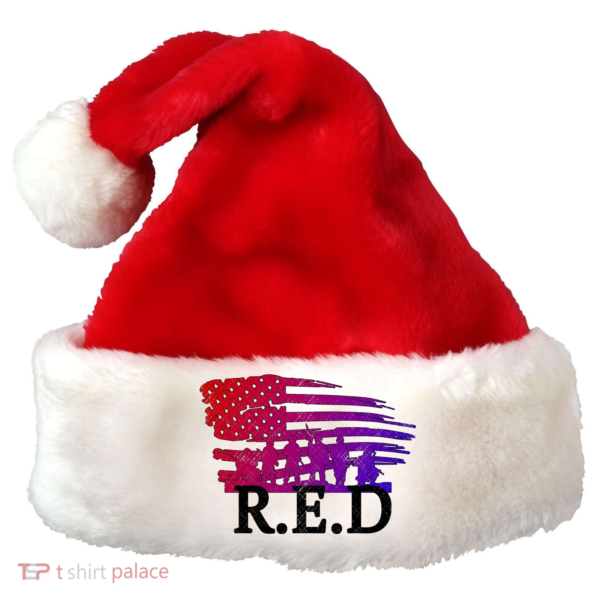 Red Friday Troopers Flag Santa Hat
