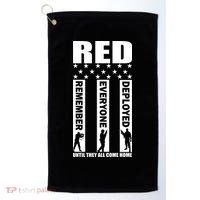 Red Friday Until They All Come Home Golf Towel thumb 0