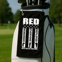 Red Friday Until They All Come Home Golf Towel thumb 2