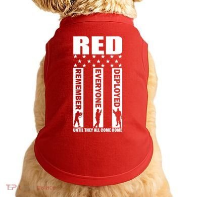 Red Friday Until They All Come Home Doggie Tank