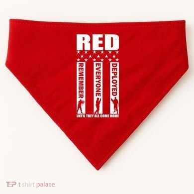 Red Friday Until They All Come Home USA-Made Doggie Bandana