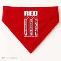 Red Friday Until They All Come Home USA-Made Doggie Bandana thumb 0
