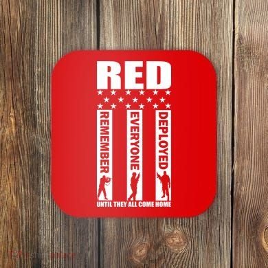 Red Friday Until They All Come Home Coaster
