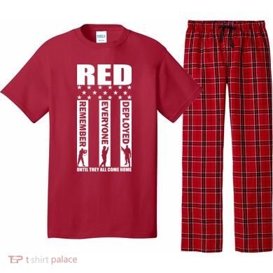 Red Friday Until They All Come Home Pajama Set