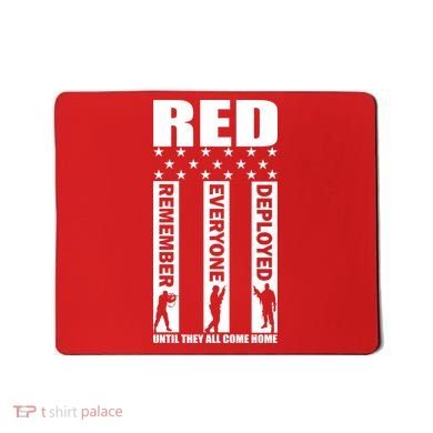 Red Friday Until They All Come Home Mousepad