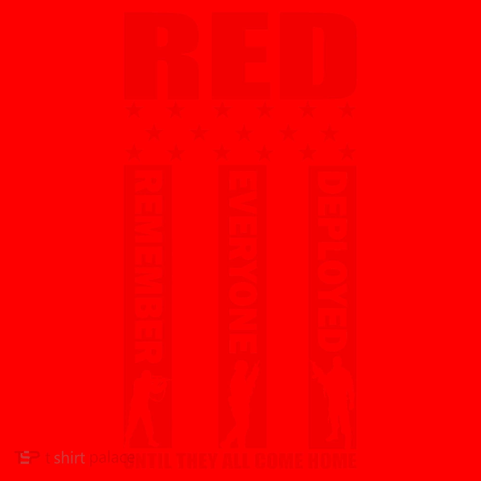 Red Friday Until They All Come Home Santa Hat