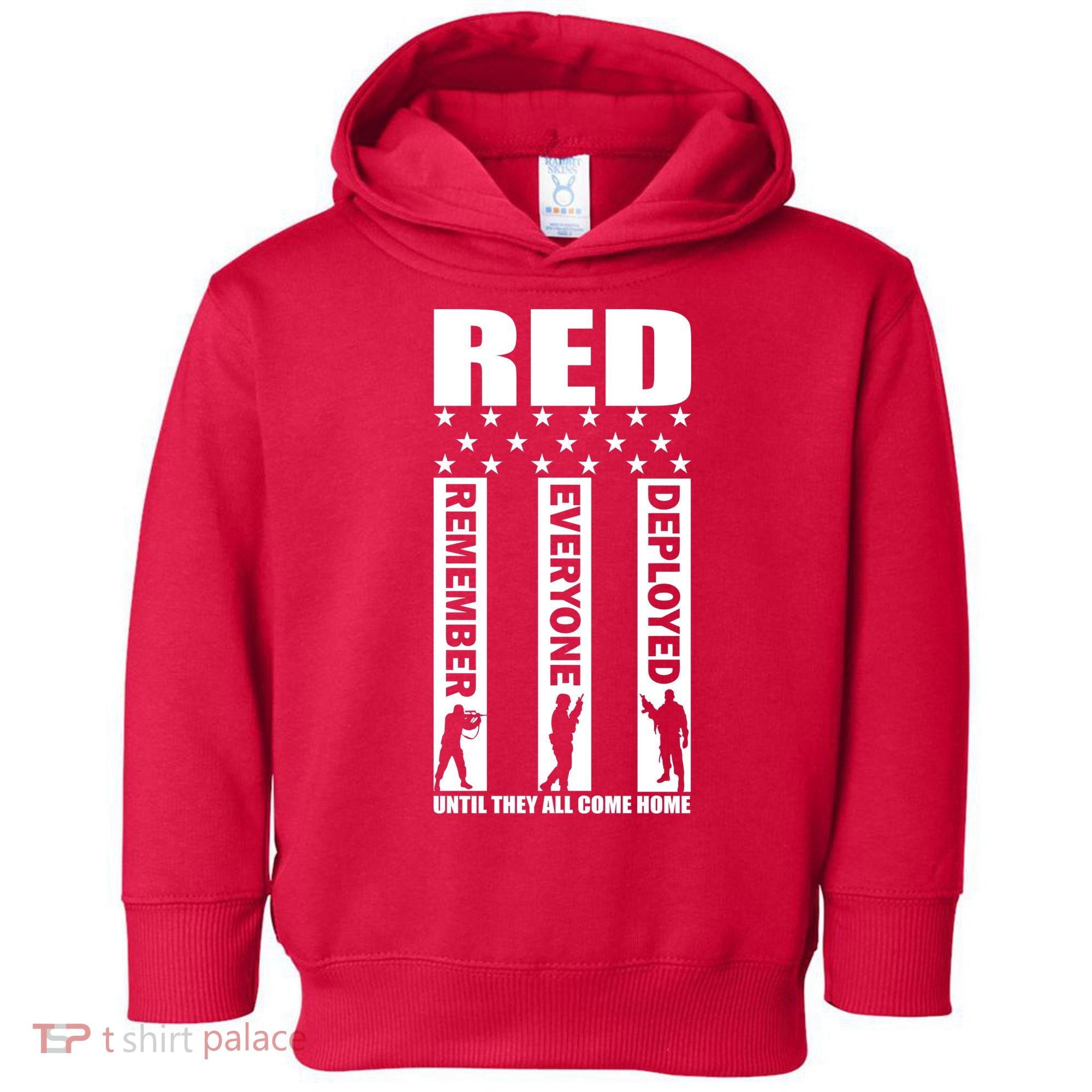 Red Friday Until They All Come Home Toddler Hoodie