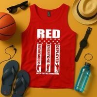 Red Friday Until They All Come Home Tank Top thumb 4