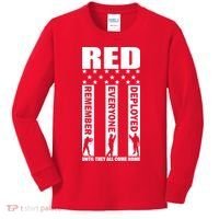Red Friday Until They All Come Home Kids Long Sleeve Shirt thumb 0