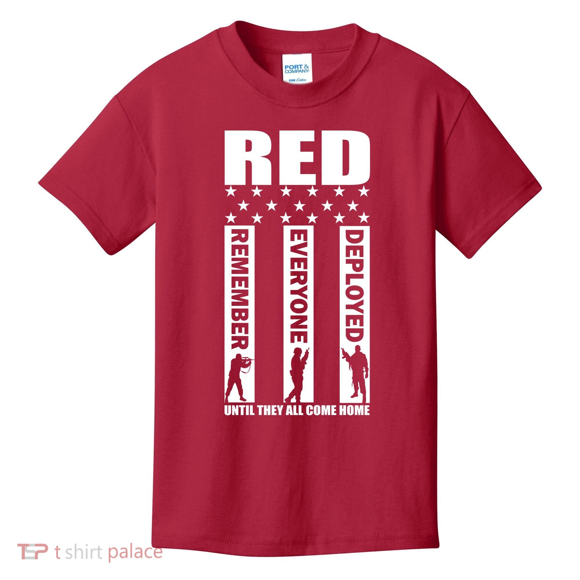 Red Friday Until They All Come Home Kids T-Shirt
