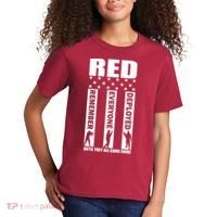Red Friday Until They All Come Home Kids T-Shirt thumb 2
