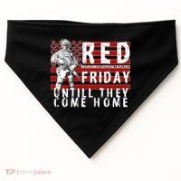 Red Friday Until They All Come Home Support Our Veterans USA-Made Doggie Bandana thumb 0