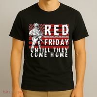 Red Friday Until They All Come Home Support Our Veterans T-Shirt thumb 3