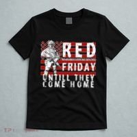 Red Friday Until They All Come Home Support Our Veterans T-Shirt thumb 5